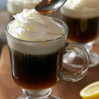 Ierse Koffie met Citroen-Vanille Slagroom