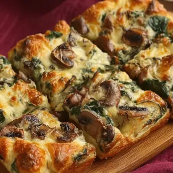 Italiaanse Groententaart met Champignons en Spinazie