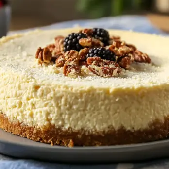 Suikervrije Cheesecake met Amandelbodem