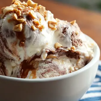 Chocolade Pindakaas IJs Zonder IJsmachine