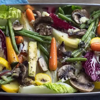 Gegrilde Groentesalade met Citroendressing