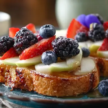 Gegrilde Wentelteefjes met Appel-Bessencompote