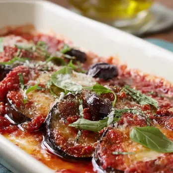 Gegrilde Aubergine Parmigiana