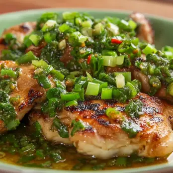 Gegrilde Kippendijen met Gember-Lenteuisaus