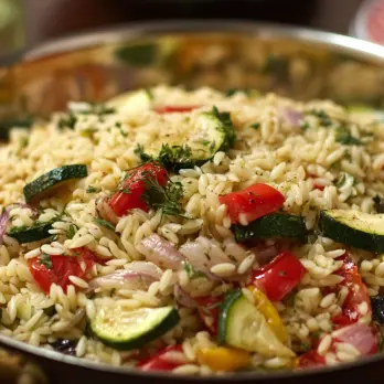 Gegrilde Groenten Orzo Salade