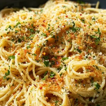 Romige Pasta met Knoflookbrood Smaak