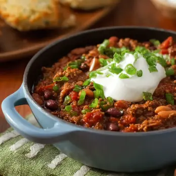 Driebonen Kalkoen Chili