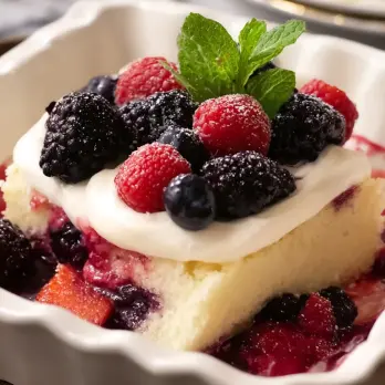 Romige Driebessen Shortcake