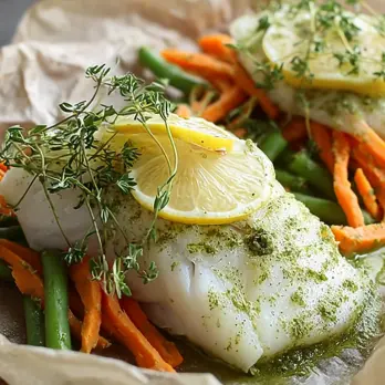 Gestoomde Kabeljauw Met Matcha En Zoete Aardappel
