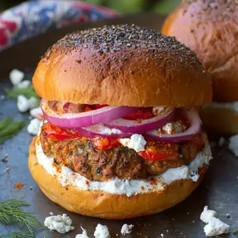 Lamsburgers met Tzatziki en Gegrilde Groenten