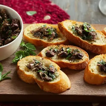 Crostini Met Ansjovis Olijventapenade