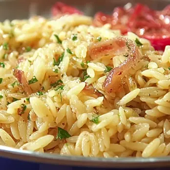 Gele Orzo met Serrano Ham