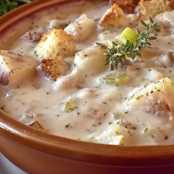 Romige Mossel- en Aardappelsoep van Captain Parker