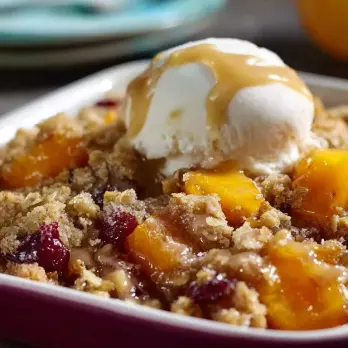 Pompoen, Appel en Cranberry Crumble
