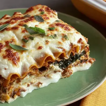 Romige Lasagna Spiralen met Pompoen en Boerenkool