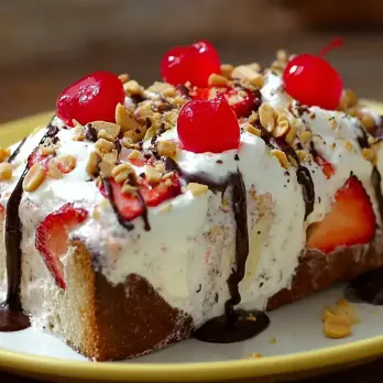 Bananensplit IJstaart