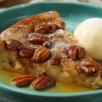 Banaan Dutch Baby Pannenkoek met Pecannoten