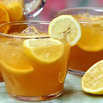 Verfrissende Bourbon Slush met Citroen en Sinaasappel
