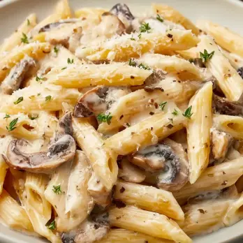 Romige Macaroni met Paddenstoelen en Taleggio