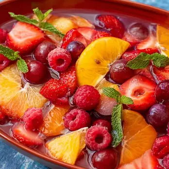 Verfrissende Sangria Fruitsalade