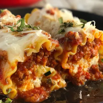 Lasagne Rolletjes met Worst en Groenten
