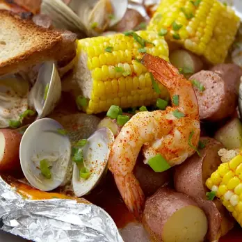 Low Country Boil in Foliepakketjes